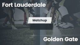 Matchup: Fort Lauderdale vs. Golden Gate  2016