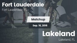 Matchup: Fort Lauderdale vs. Lakeland  2016
