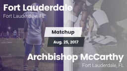 Matchup: Fort Lauderdale vs. Archbishop McCarthy  2017