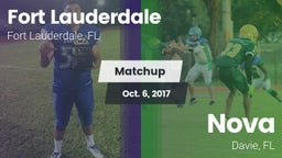 Matchup: Fort Lauderdale vs. Nova  2017