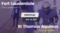 Matchup: Fort Lauderdale vs. St Thomas Aquinas  2017