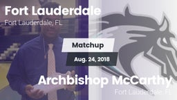 Matchup: Fort Lauderdale vs. Archbishop McCarthy  2018