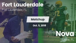 Matchup: Fort Lauderdale vs. Nova  2018
