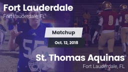 Matchup: Fort Lauderdale vs. St. Thomas Aquinas  2018