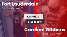 Matchup: Fort Lauderdale vs. Cardinal Gibbons  2019