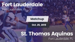 Matchup: Fort Lauderdale vs. St. Thomas Aquinas  2019