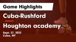 Cuba-Rushford  vs Houghton academy Game Highlights - Sept. 27, 2022