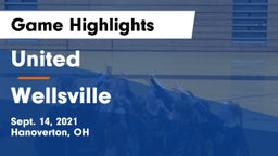 United  vs Wellsville  Game Highlights - Sept. 14, 2021