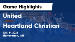 United  vs Heartland Christian Game Highlights - Oct. 9, 2021