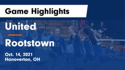 United  vs Rootstown Game Highlights - Oct. 14, 2021