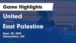 United  vs East Palestine  Game Highlights - Sept. 20, 2022