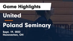 United  vs Poland Seminary  Game Highlights - Sept. 19, 2022