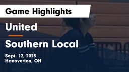 United  vs Southern Local  Game Highlights - Sept. 12, 2023
