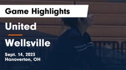 United  vs Wellsville  Game Highlights - Sept. 14, 2023