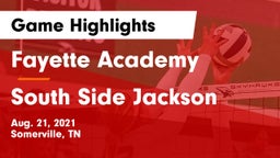 Fayette Academy  vs South Side Jackson Game Highlights - Aug. 21, 2021