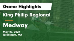 King Philip Regional  vs Medway  Game Highlights - May 27, 2022