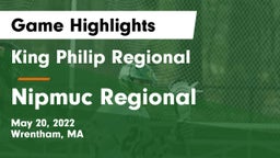 King Philip Regional  vs Nipmuc Regional  Game Highlights - May 20, 2022