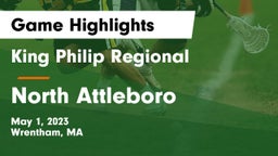 King Philip Regional  vs North Attleboro  Game Highlights - May 1, 2023