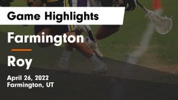 Farmington  vs Roy  Game Highlights - April 26, 2022
