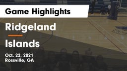 Ridgeland  vs Islands Game Highlights - Oct. 22, 2021