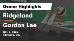 Ridgeland  vs Gordon Lee  Game Highlights - Oct. 3, 2023