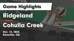 Ridgeland  vs Cohulla Creek Game Highlights - Oct. 14, 2023