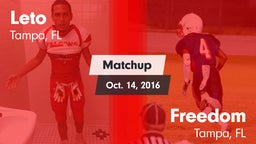 Matchup: Leto  vs. Freedom  2016