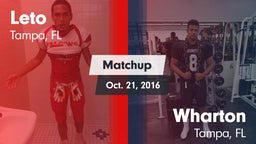 Matchup: Leto  vs. Wharton  2016