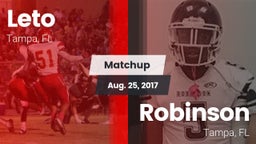 Matchup: Leto  vs. Robinson  2017