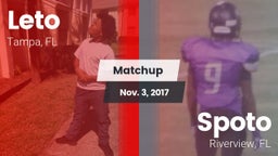 Matchup: Leto  vs. Spoto  2017