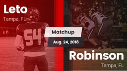 Matchup: Leto  vs. Robinson  2018