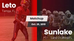 Matchup: Leto  vs. Sunlake  2019