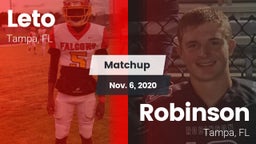 Matchup: Leto  vs. Robinson  2020