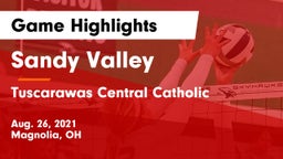 Sandy Valley  vs Tuscarawas Central Catholic  Game Highlights - Aug. 26, 2021