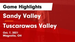 Sandy Valley  vs Tuscarawas Valley  Game Highlights - Oct. 7, 2021