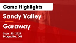 Sandy Valley  vs Garaway  Game Highlights - Sept. 29, 2022