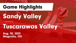 Sandy Valley  vs Tuscarawas Valley  Game Highlights - Aug. 30, 2023