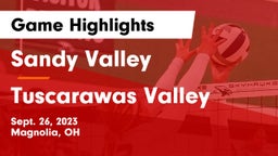 Sandy Valley  vs Tuscarawas Valley  Game Highlights - Sept. 26, 2023