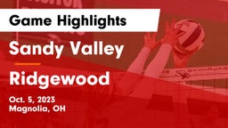 Sandy Valley  vs Ridgewood  Game Highlights - Oct. 5, 2023