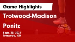Trotwood-Madison  vs Ponitz Game Highlights - Sept. 30, 2021