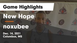 New Hope  vs noxubee Game Highlights - Dec. 14, 2021
