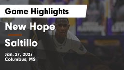 New Hope  vs Saltillo  Game Highlights - Jan. 27, 2023