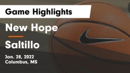 New Hope  vs Saltillo  Game Highlights - Jan. 28, 2022