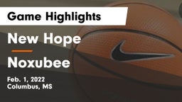 New Hope  vs Noxubee   Game Highlights - Feb. 1, 2022