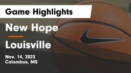 New Hope  vs Louisville  Game Highlights - Nov. 14, 2023