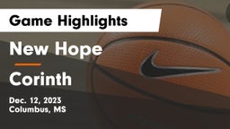 New Hope  vs Corinth  Game Highlights - Dec. 12, 2023