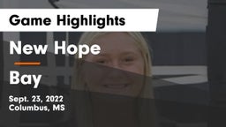 New Hope  vs Bay  Game Highlights - Sept. 23, 2022