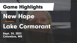 New Hope  vs Lake Cormorant   Game Highlights - Sept. 24, 2022