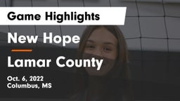 New Hope  vs Lamar County  Game Highlights - Oct. 6, 2022