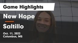New Hope  vs Saltillo  Game Highlights - Oct. 11, 2022